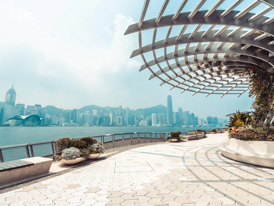 位于尖沙咀海滨花园的星光大道。