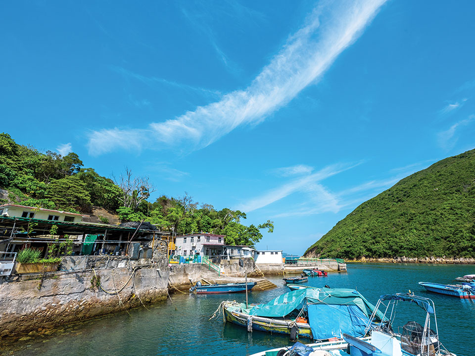 滘西洲渔村海傍景色